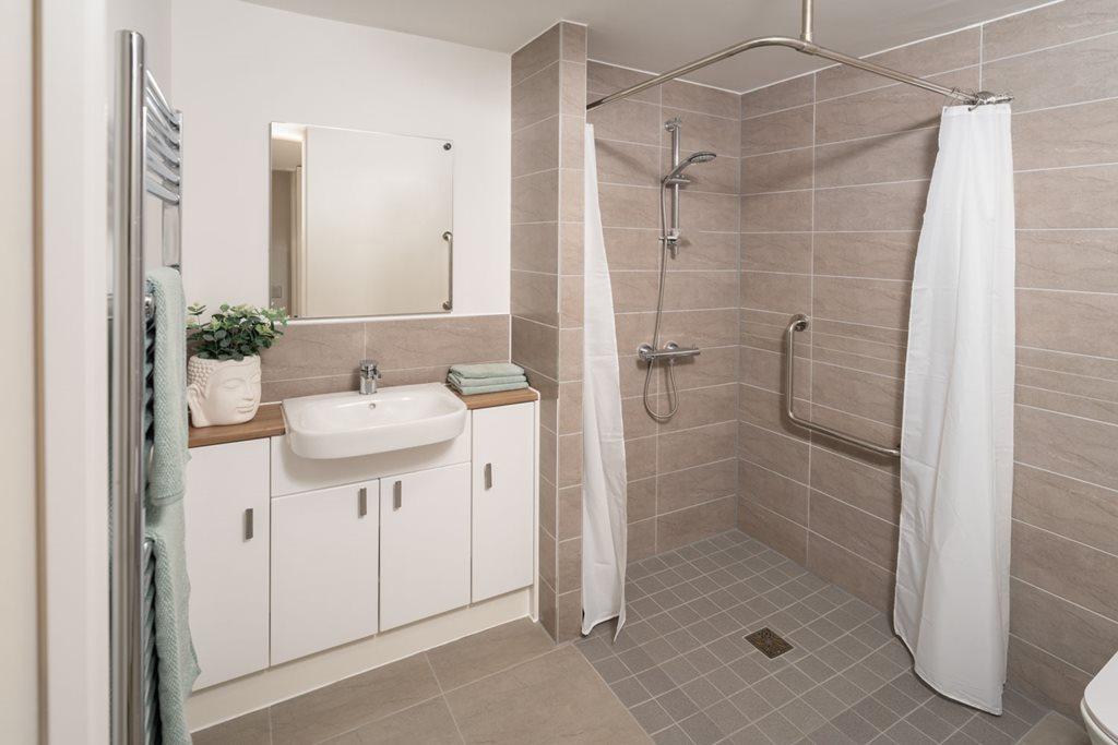 Knox Court - Typical 1 Bed Apartment Shower Room