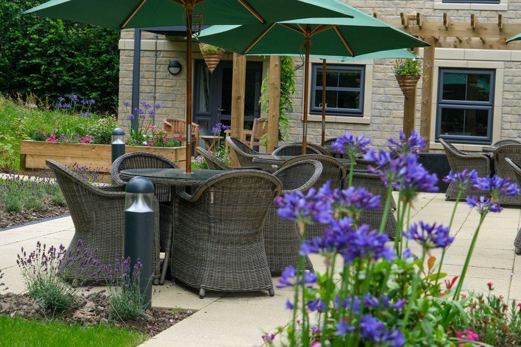 Garden patio seating area