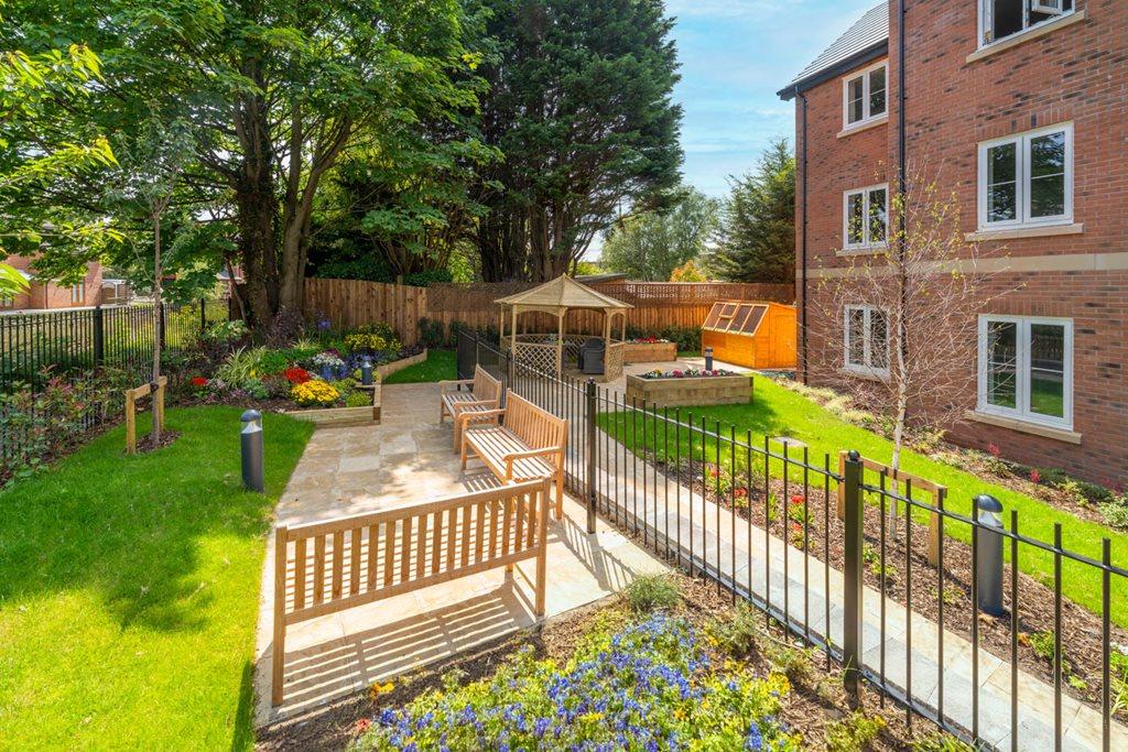 Communal gardens with canal view