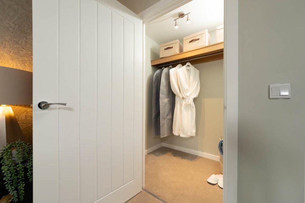 Two bedroom walk in wardrobe for master bedroom