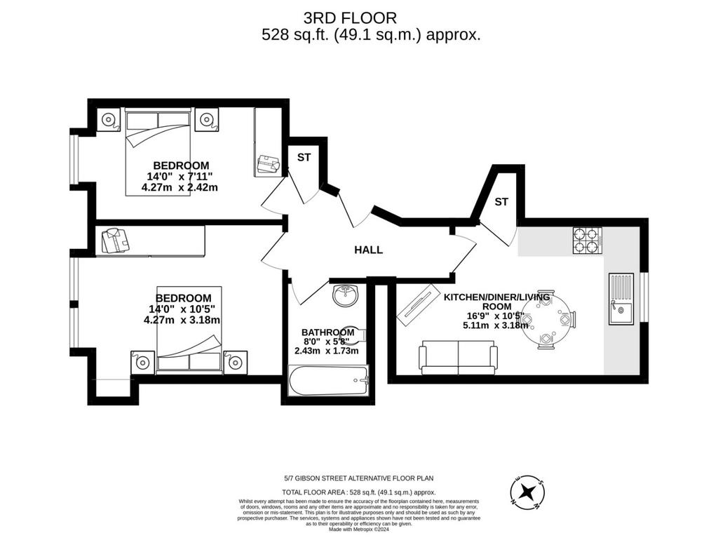 Two Bed Layout