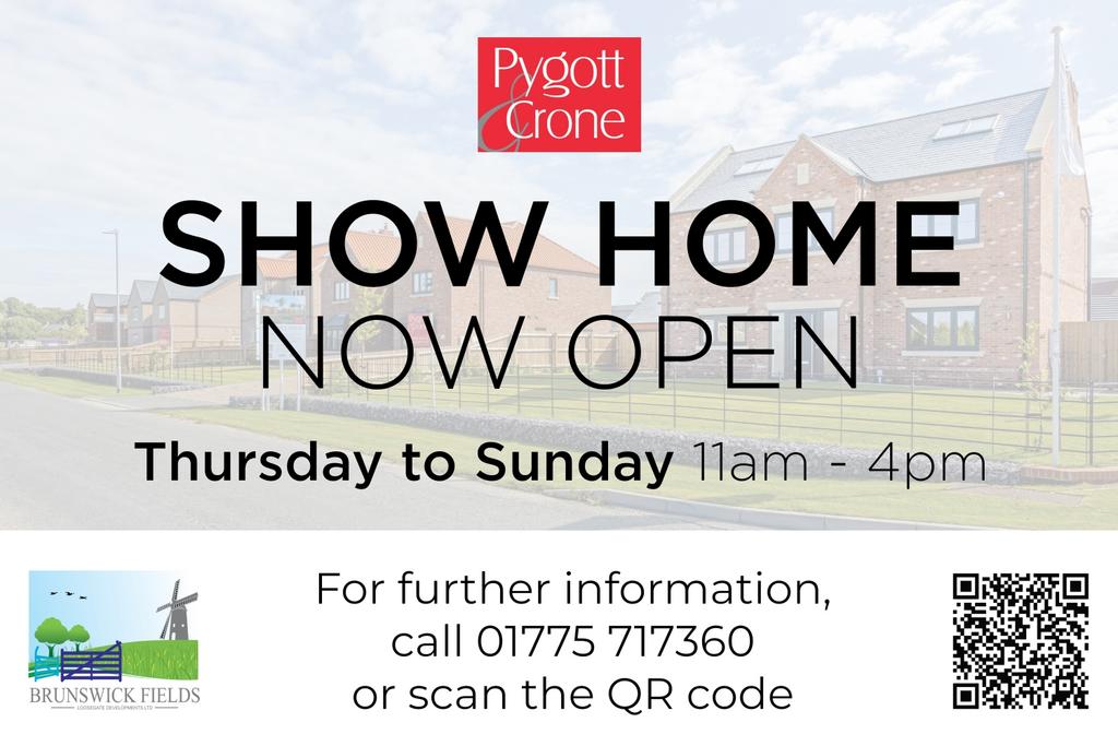 Showhome open sign