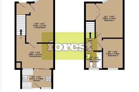 2 bedroom terraced house for sale, Fernside Avenue, Feltham, Middlesex, TW13