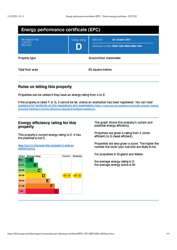 EPC Certificate