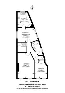 2 bedroom flat for sale, Clifden Road, Twickenham, Middlesex, TW1