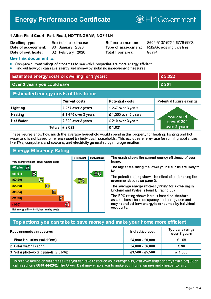 EPC Certificate