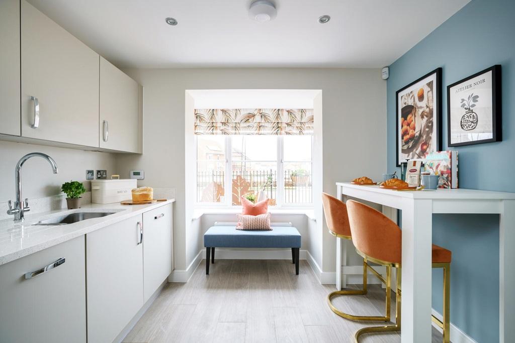 Kitchen at the front of the home