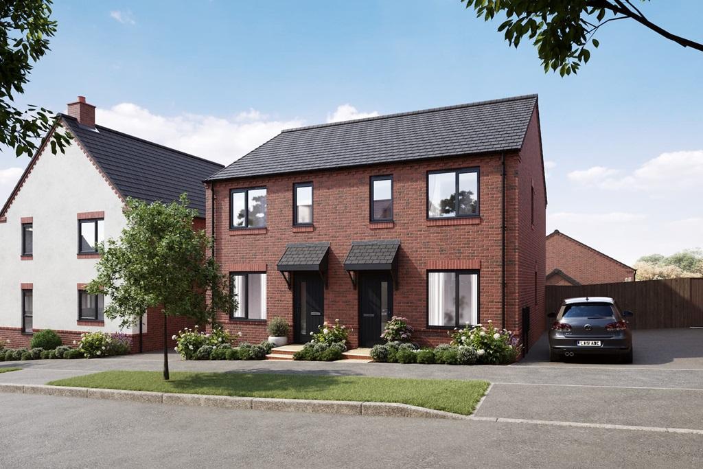 Artists impression of plot 125 at Gresley Meadow