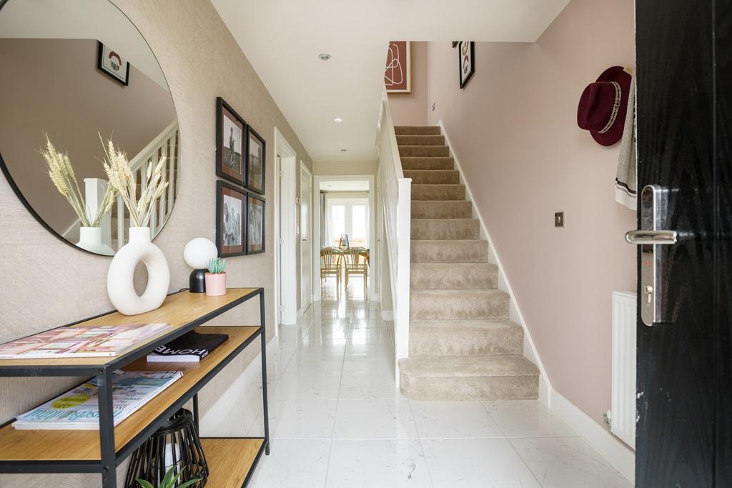 Bright hallway downstairs