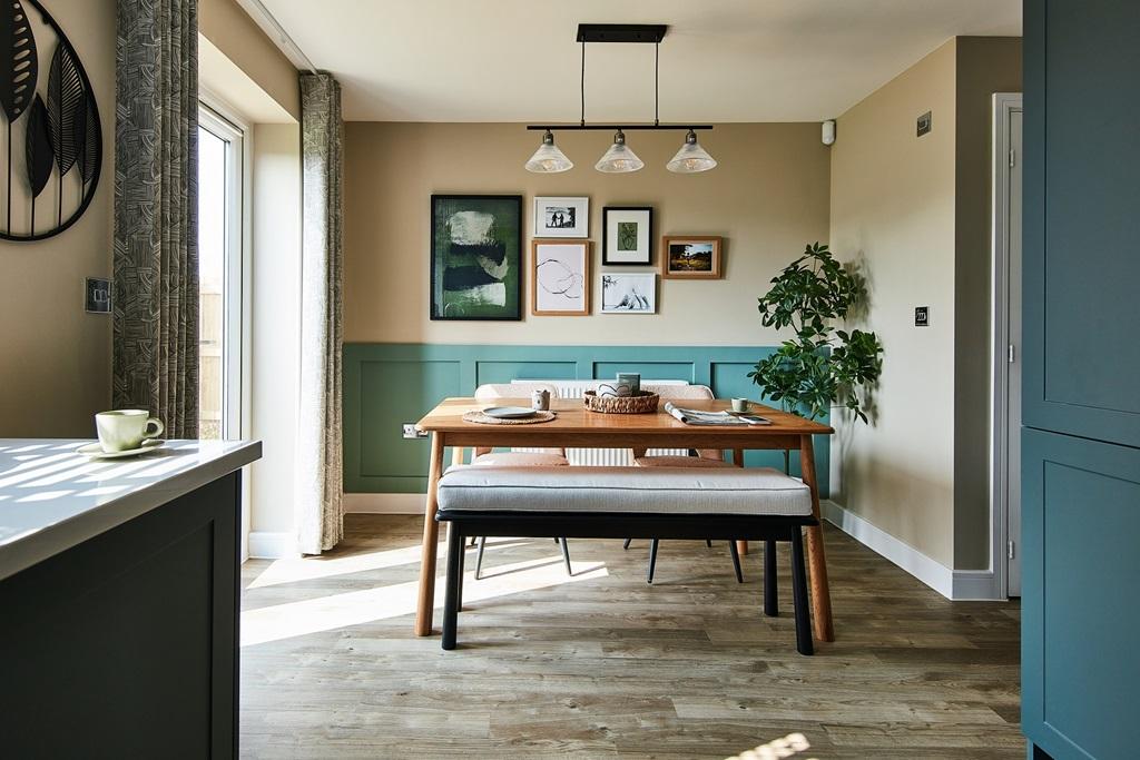 The kitchen/dining area is perfect for hosting...