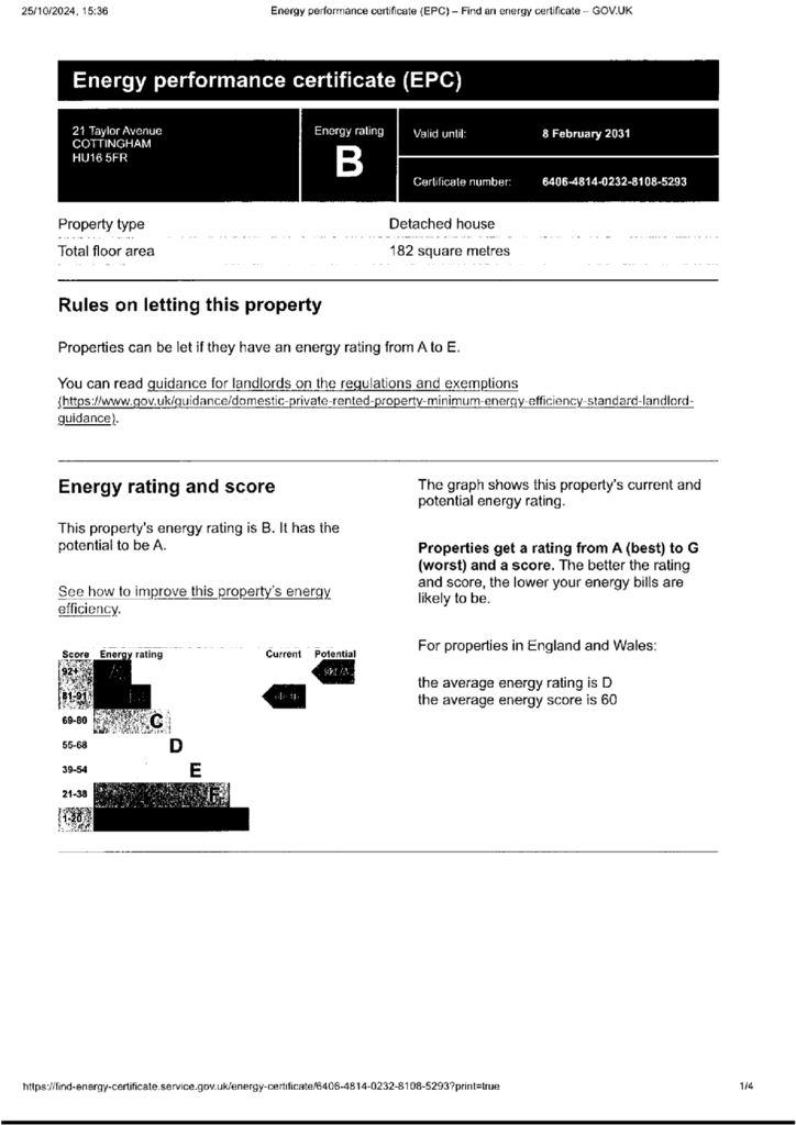 EPC Certificate