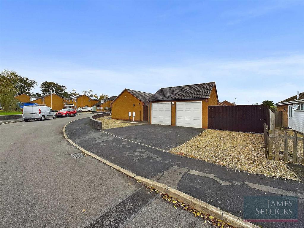 Detached double garage