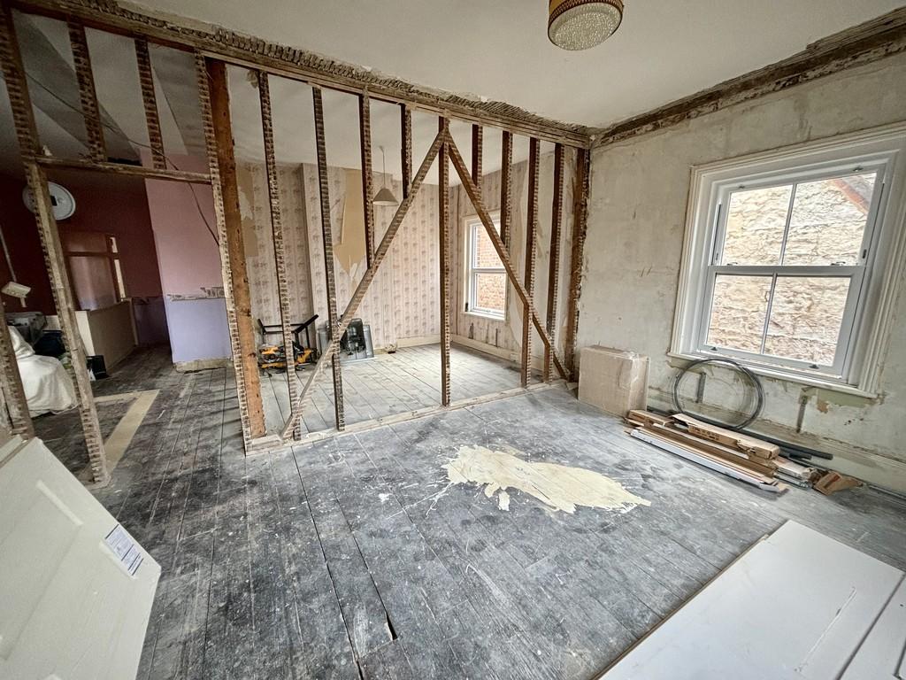 Potential kitchen/dining/living