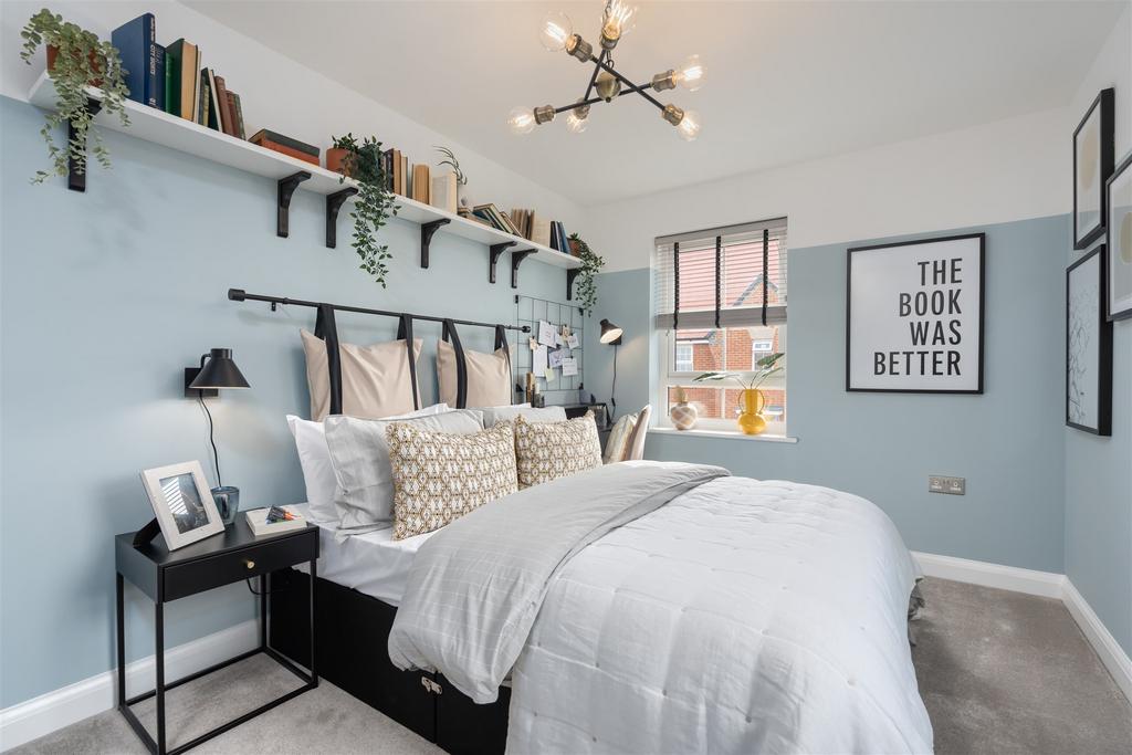 Inside view of the Alderney bedroom 2. 4 bed home.