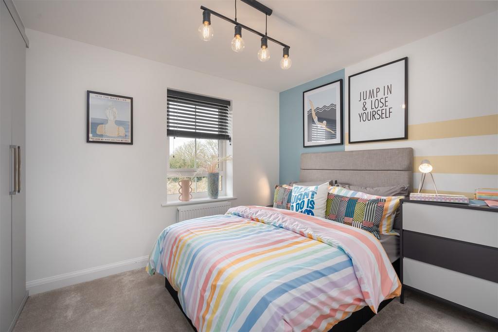 Inside view of the Alderney bedroom 3. 4 bed home.