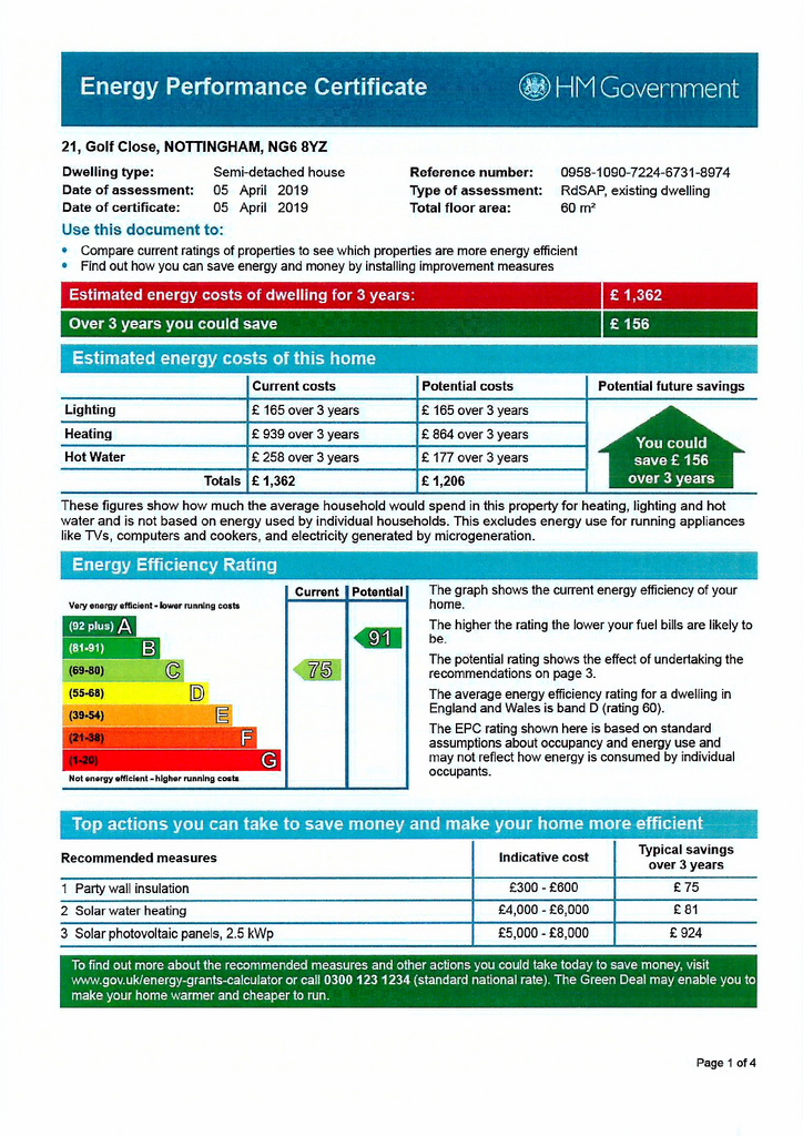 EPC Certificate