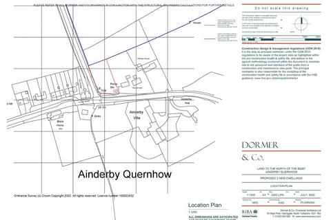 Plot for sale, Land To The North Of The B6267, Ainderby Quernhow, Near Thirsk, North Yorkshire, YO7