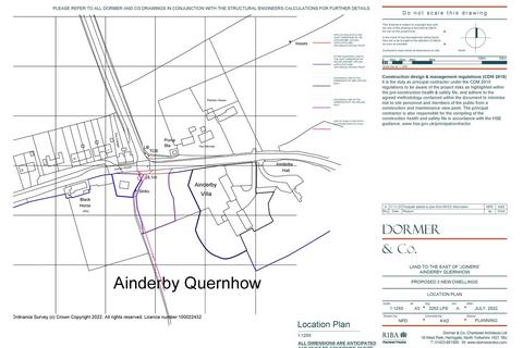 Plot for sale, Land To The South Of The B6267, Ainderby Quernhow, Near Thirsk, North Yorkshire, YO7