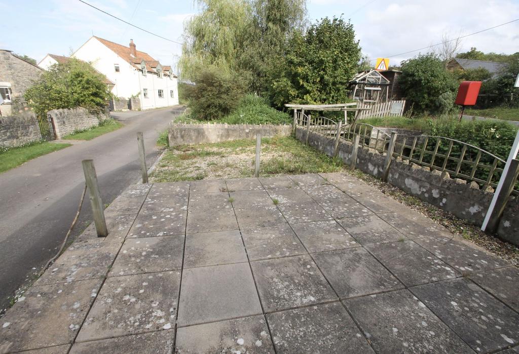 Patio and parking space