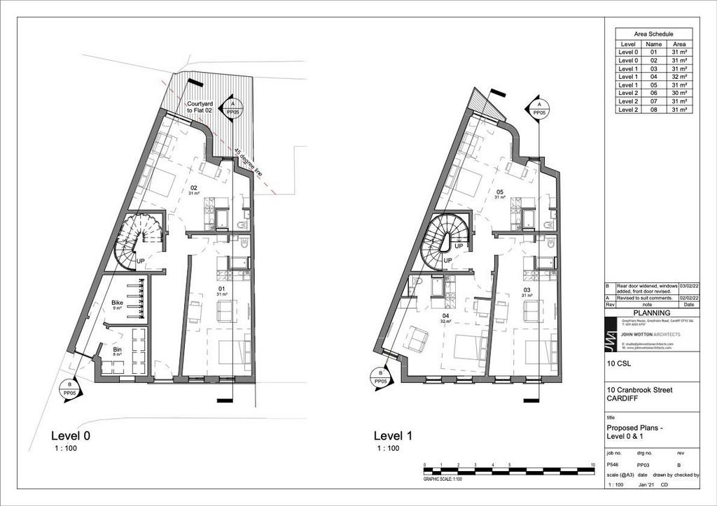 22 00235 mnr proposed plans  level 0 and 1 2583583