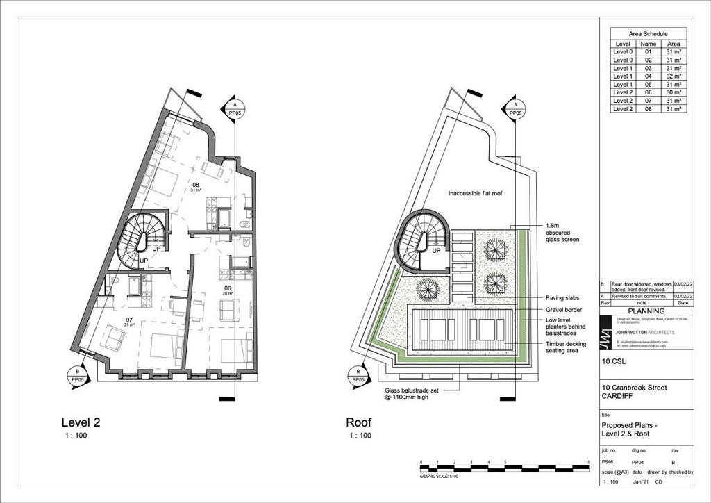 22 00235 mnr proposed plans  level 2 and roof 2583