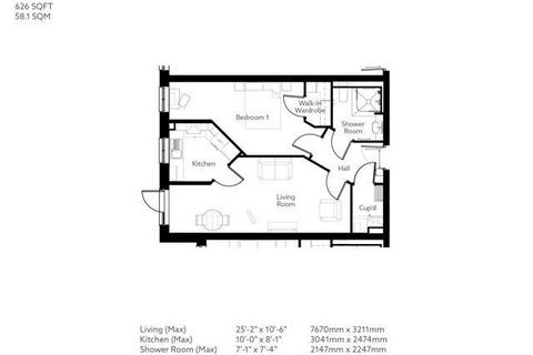 1 bedroom apartment to rent, Devonshire Place, Station Road, Buxton