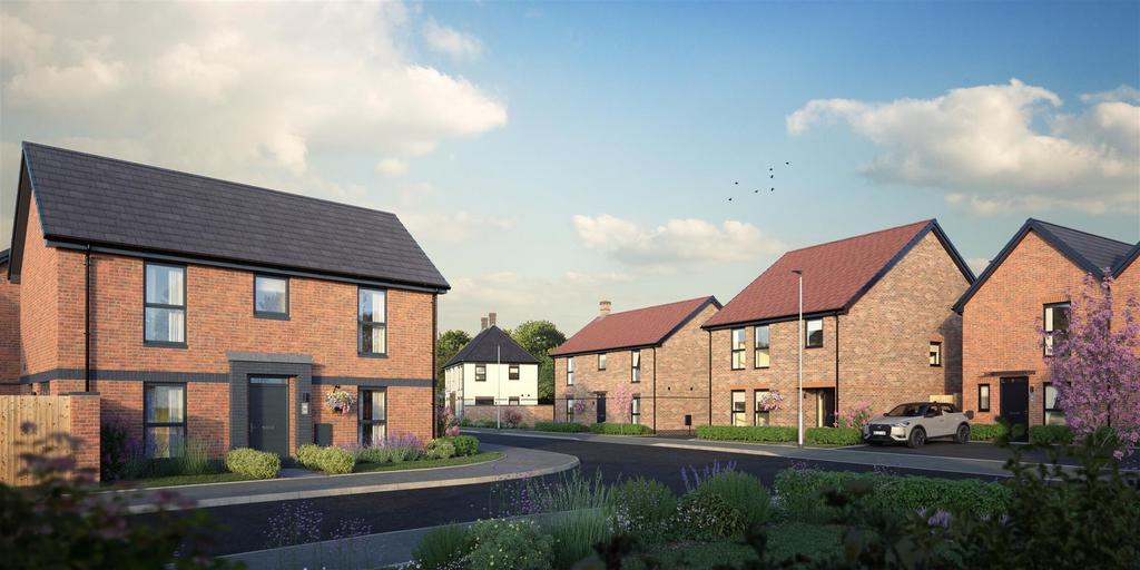 EXT SPITFIRE RADCLIFFE STREETSCENE 1 PLOTS 242 and