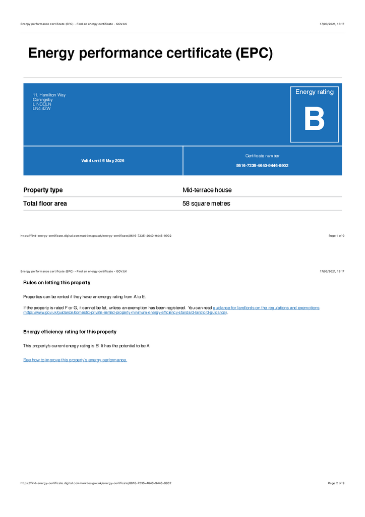 EPC Certificate