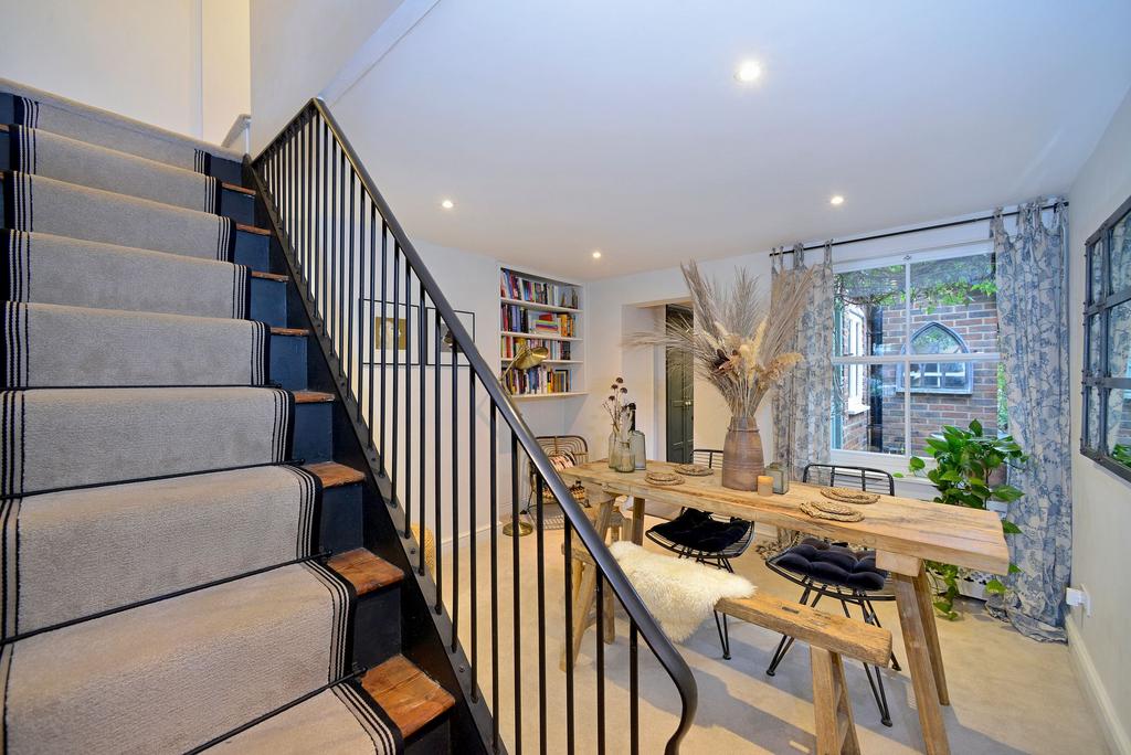 Open plan stairs