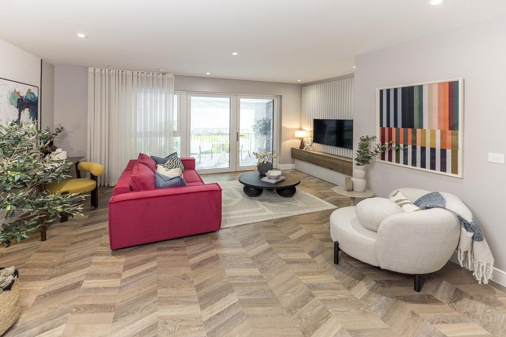 Open plan living area