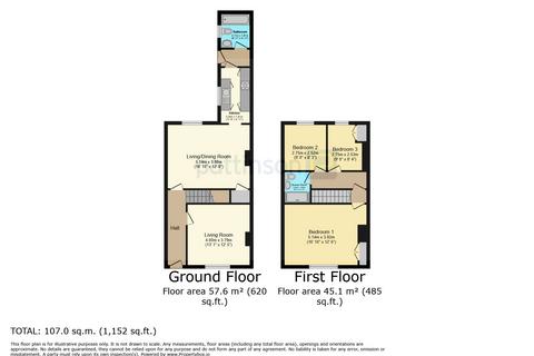 3 bedroom terraced house for sale, Durham Road, Bowburn, Durham, Durham, DH6 5AT