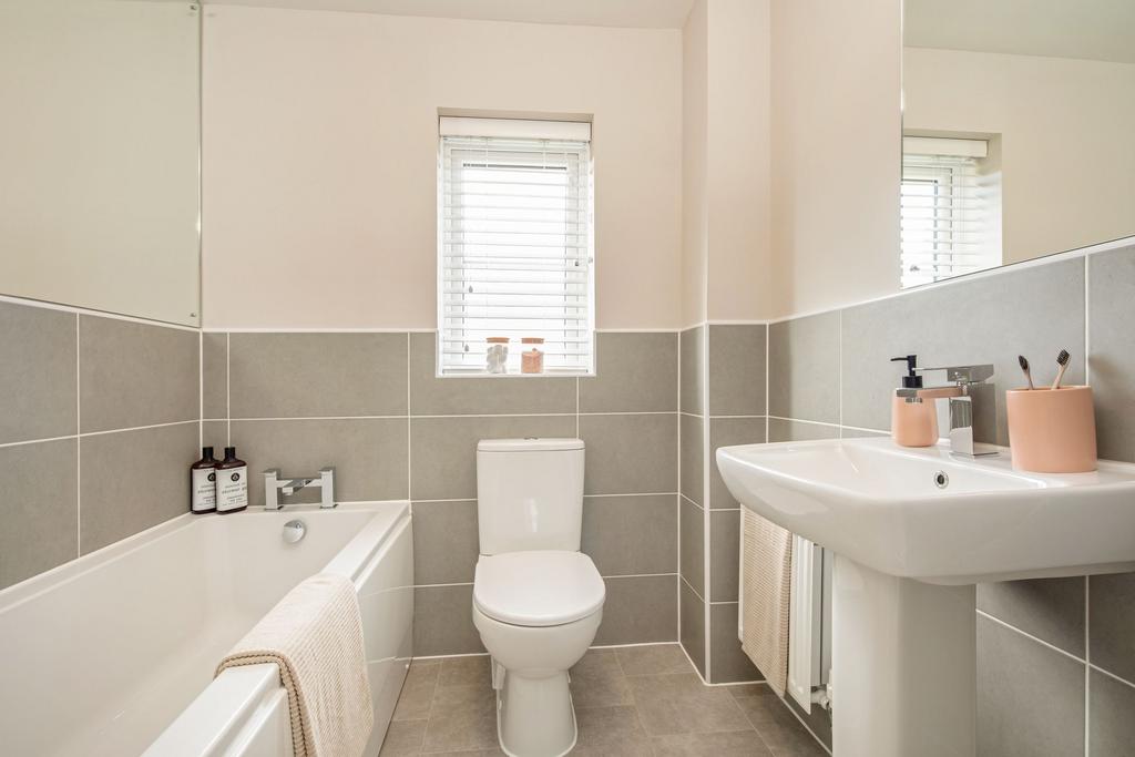 Family bathroom in the Maidstone 3 bedroom home