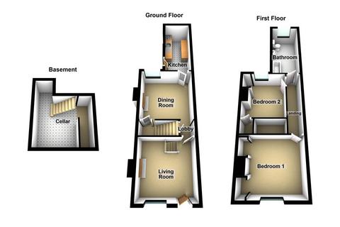 2 bedroom terraced house for sale, Wharncliffe Road, Loughborough LE11