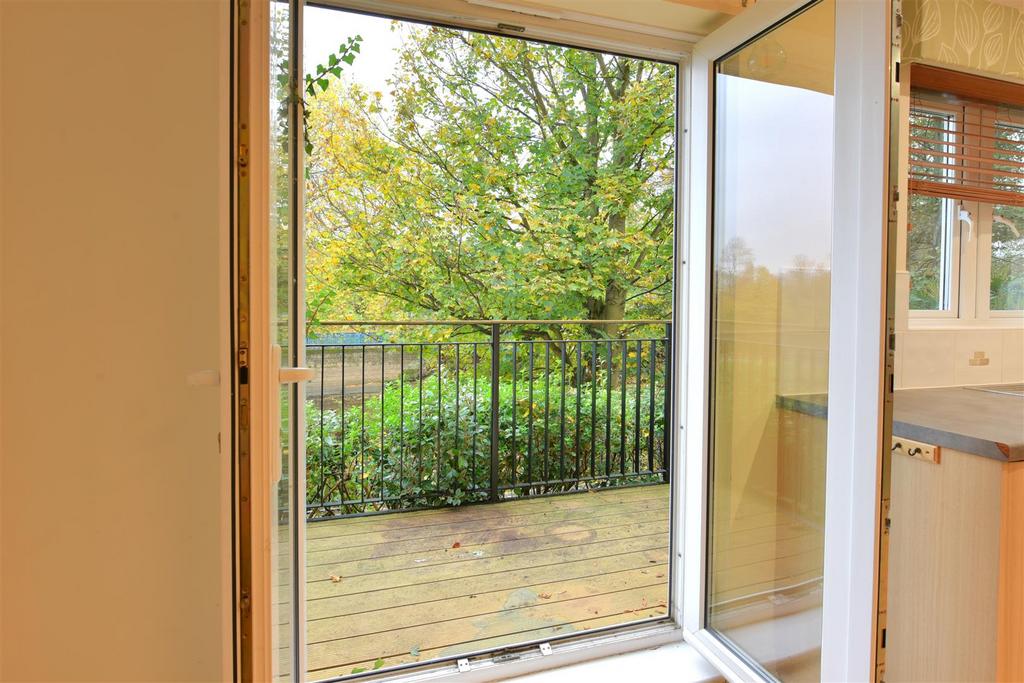 Patio doors from the kitchen