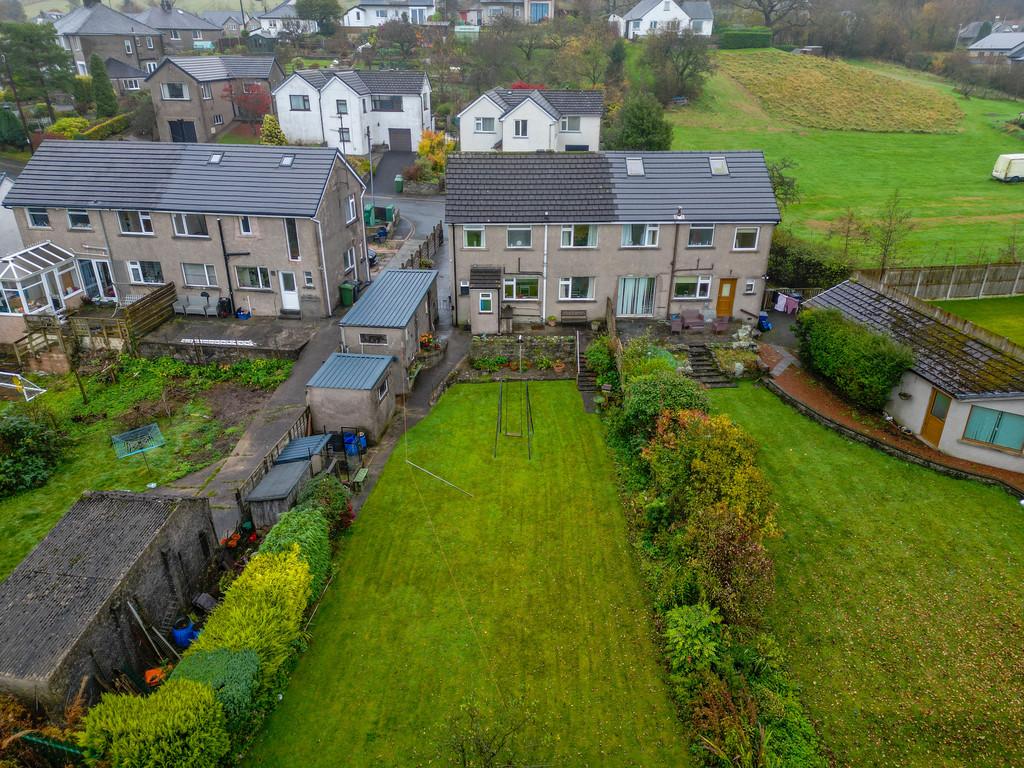 Elevated rear garden