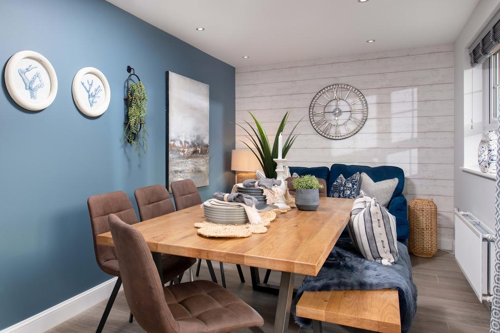 Internal view of the dining area in a Radleigh...