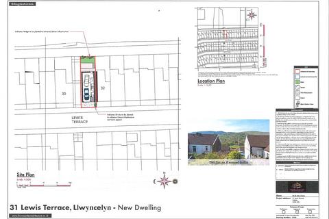 Land for sale, Lewis Terrace, Llwyncelyn, Porth, Rhondda Cynon Taf, CF39