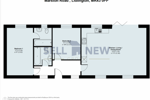 2 bedroom detached bungalow for sale, Marston Road, Marston Moretaine MK43