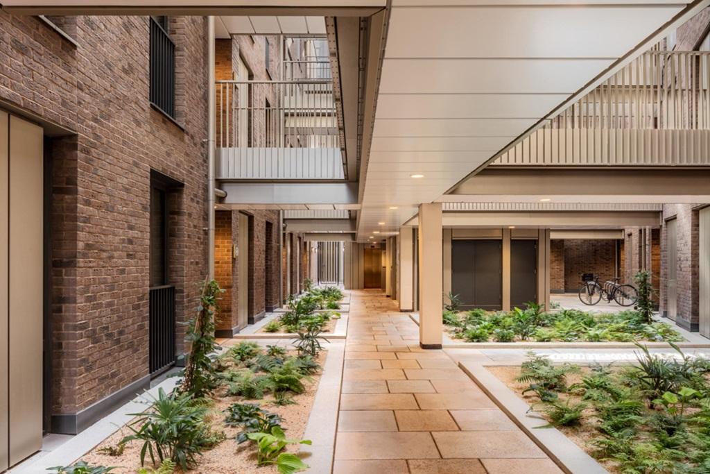 Block J interior garden