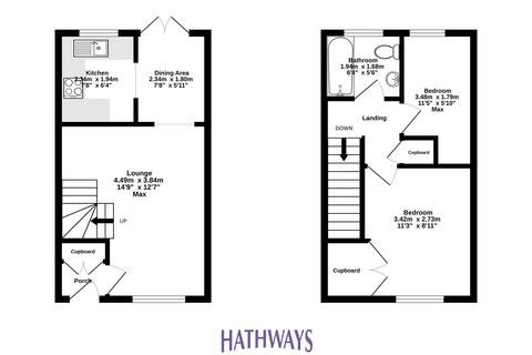 2 bedroom terraced house for sale, Abbey Road, Cwmbran, NP44