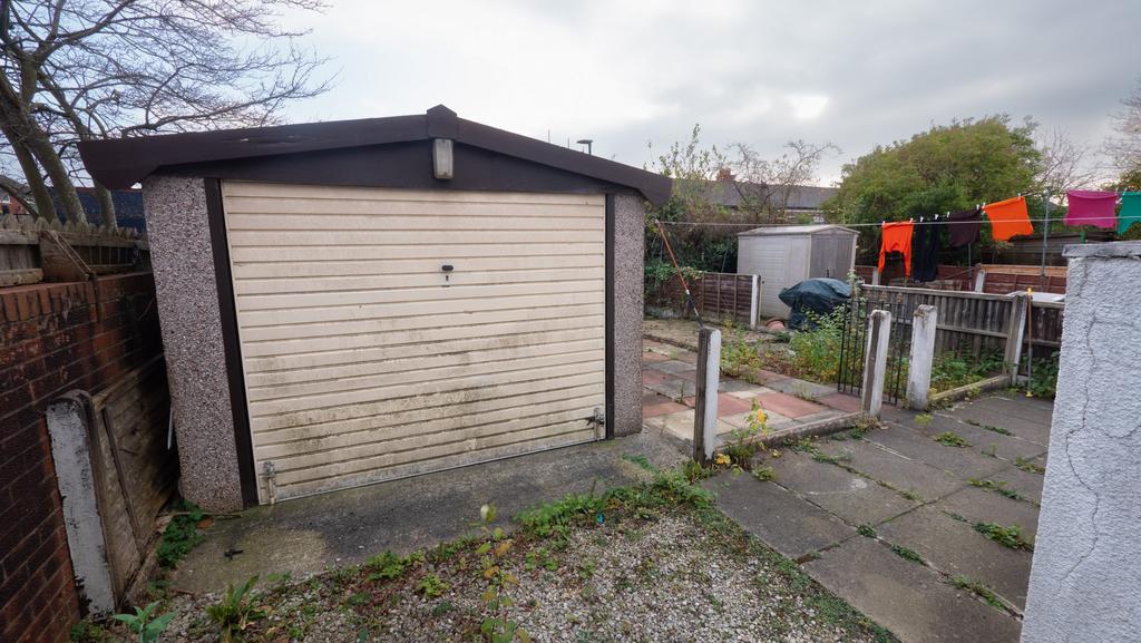 Garage and patio