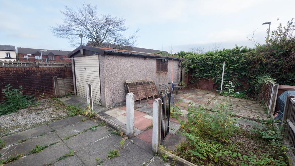 Patio and garage