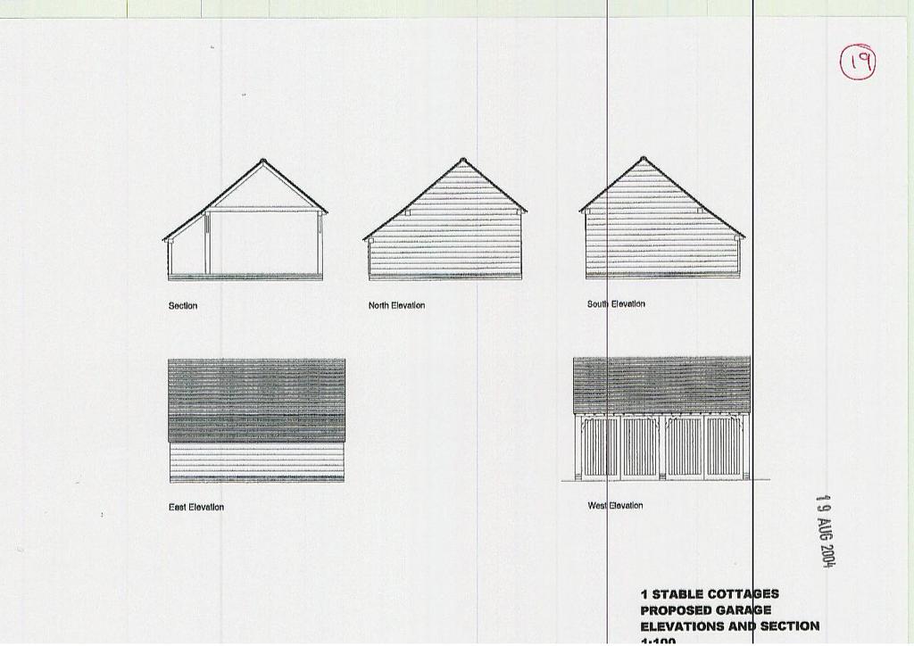 Proposed double garage