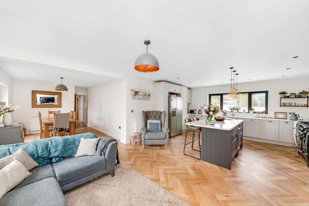 Open plan dining kitchen/family room