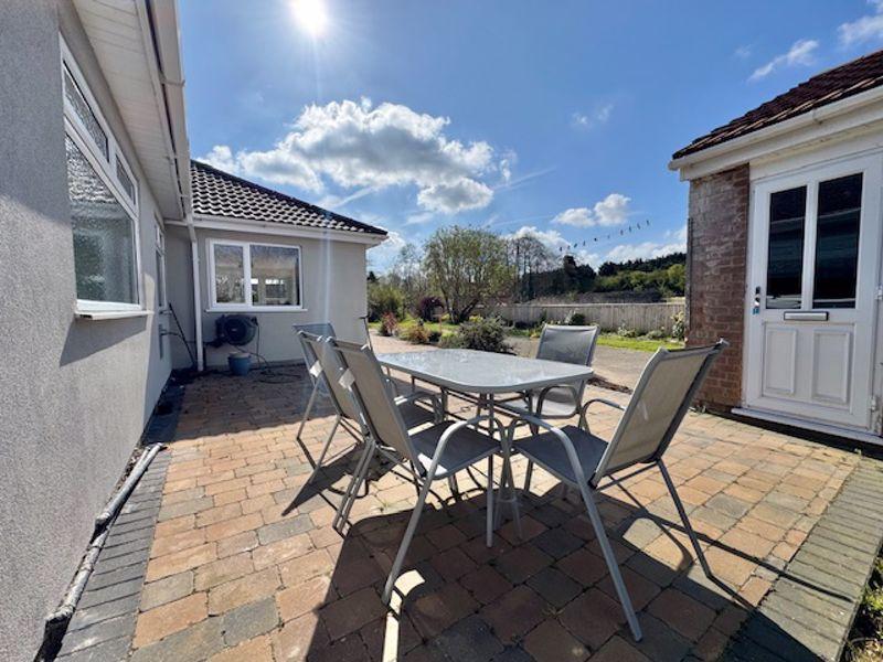 Rear patio area
