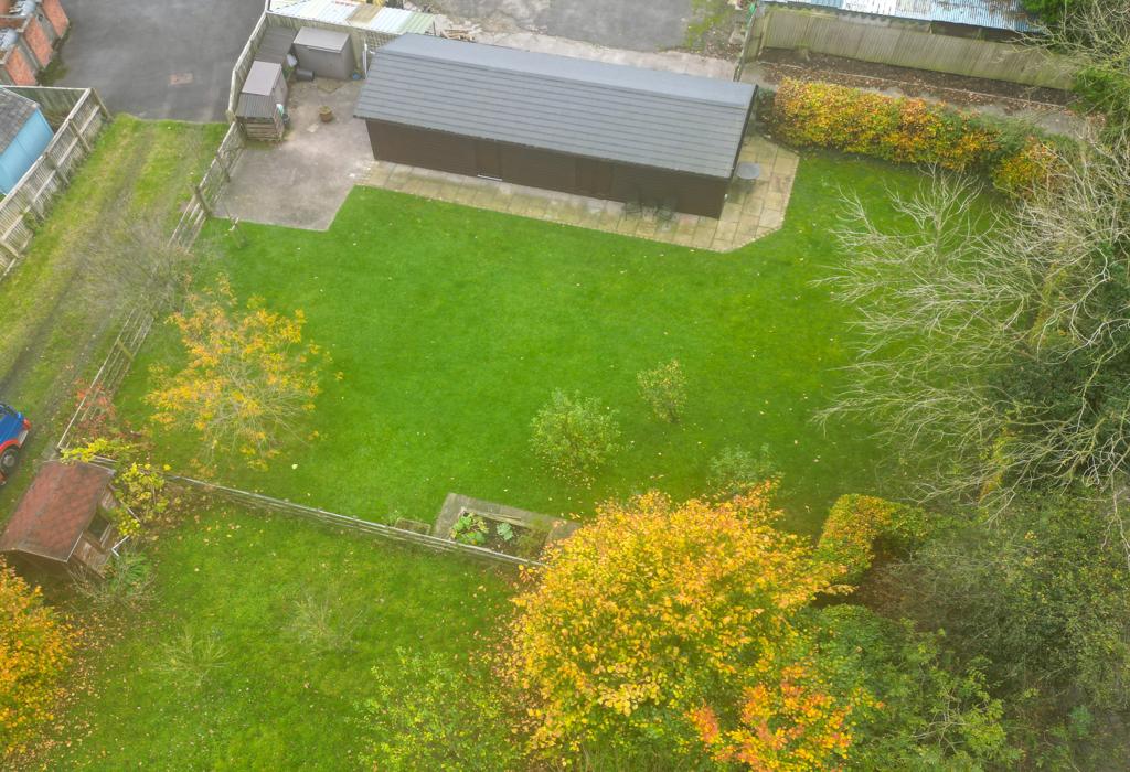 Drone of formal garden