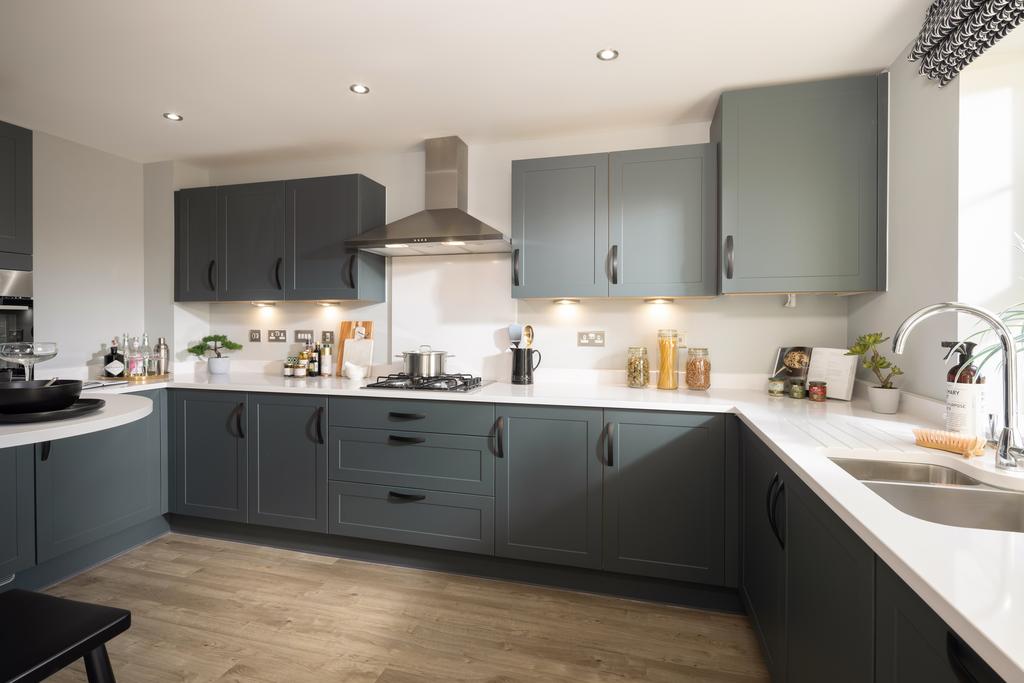 Kitchen in the Woodcote 4 bedroom home