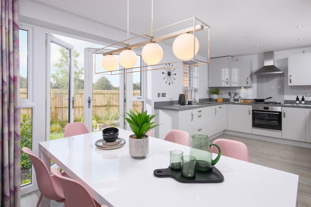 Open plan kitchen/diner at Elwick Gardens