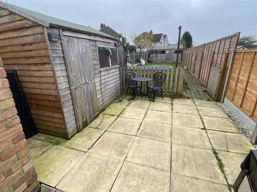 Patio area and rear garden