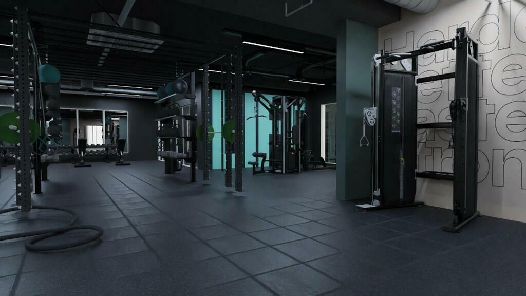 A spacious and modern gym with well maintained ...